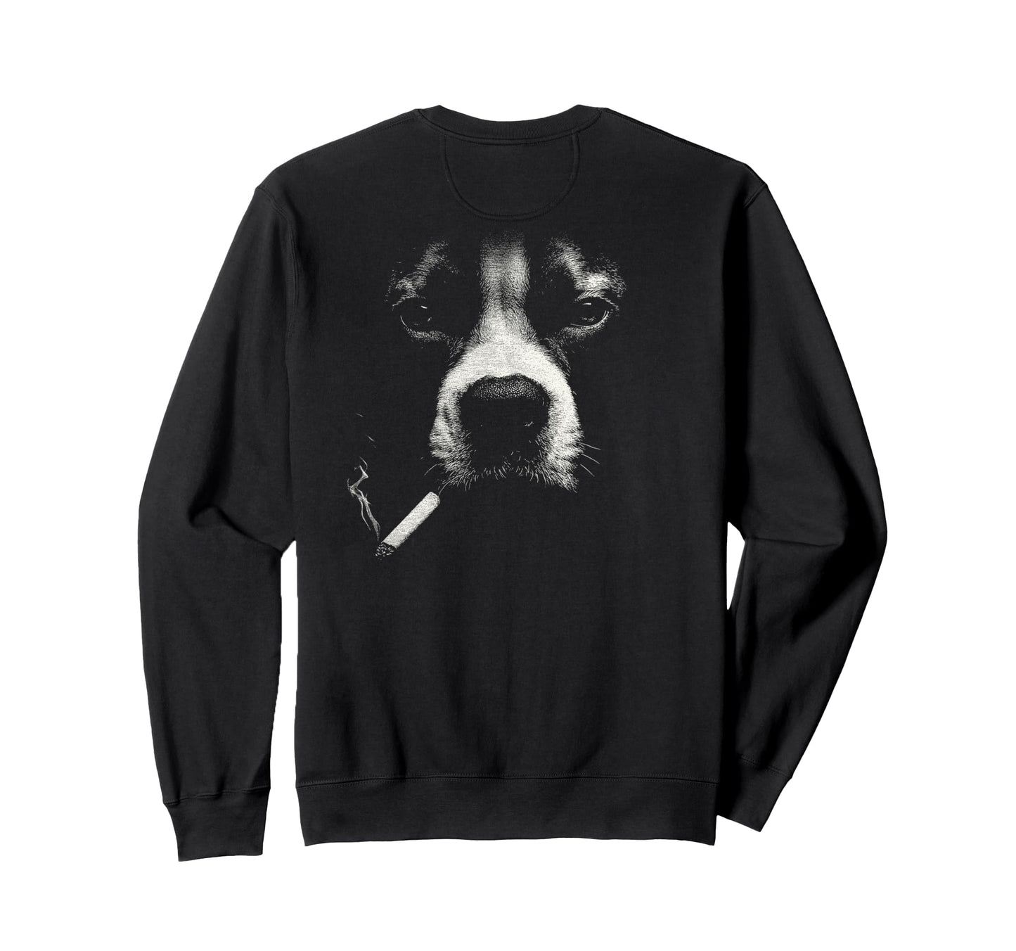 Boxer Smoking Cigarette Grunge Meme Sweatshirt - Streetwear Style Unisex
