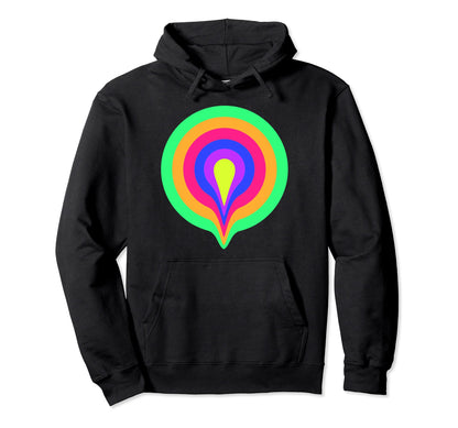 Drippy Yoga Trippy Glitch Multicoloured Hoodie - Graphic Print Men Women