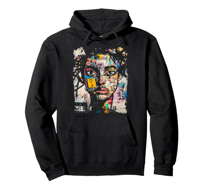 Abstract Art Womens 90S Graffiti Hoodie - Custom Art Print Men Women