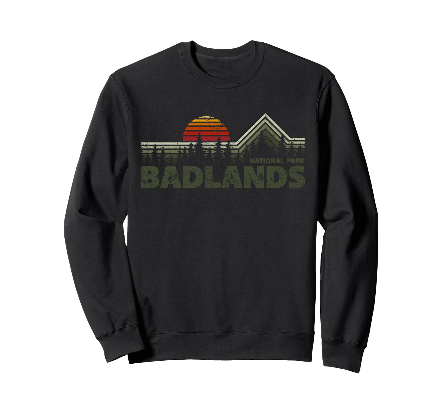 Badlands National Park South Sweatshirt - Casual Everyday Wear for Adults