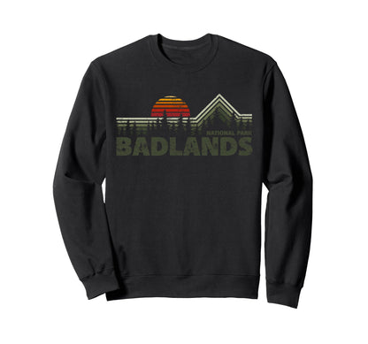 Badlands National Park South Sweatshirt - Casual Everyday Wear for Adults