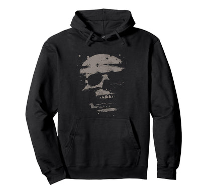 Skull Only Grunge Womens Mens Hoodie - Casual Everyday Wear Unisex