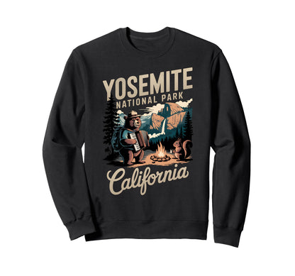Travel Adventure Yosemite Sweatshirt - Aesthetic Graphic for Adults