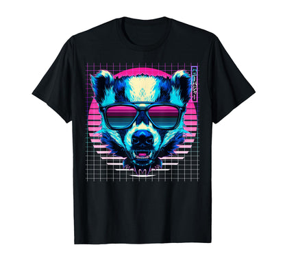 Honey Badger Sunglasses Ratel T-Shirt - Fun Novelty Design Men Women