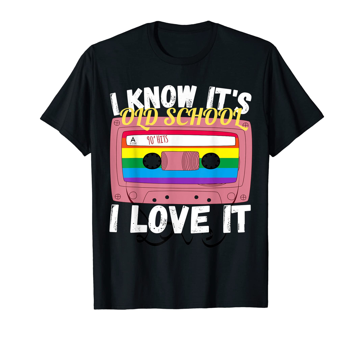 Cassette Tape Old School Hip Hop 90S T-Shirt - Novelty Apparel for Adults