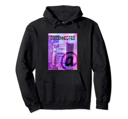 Disconnected Vaporwave Aesthetic Hoodie - Aesthetic Graphic for Adults