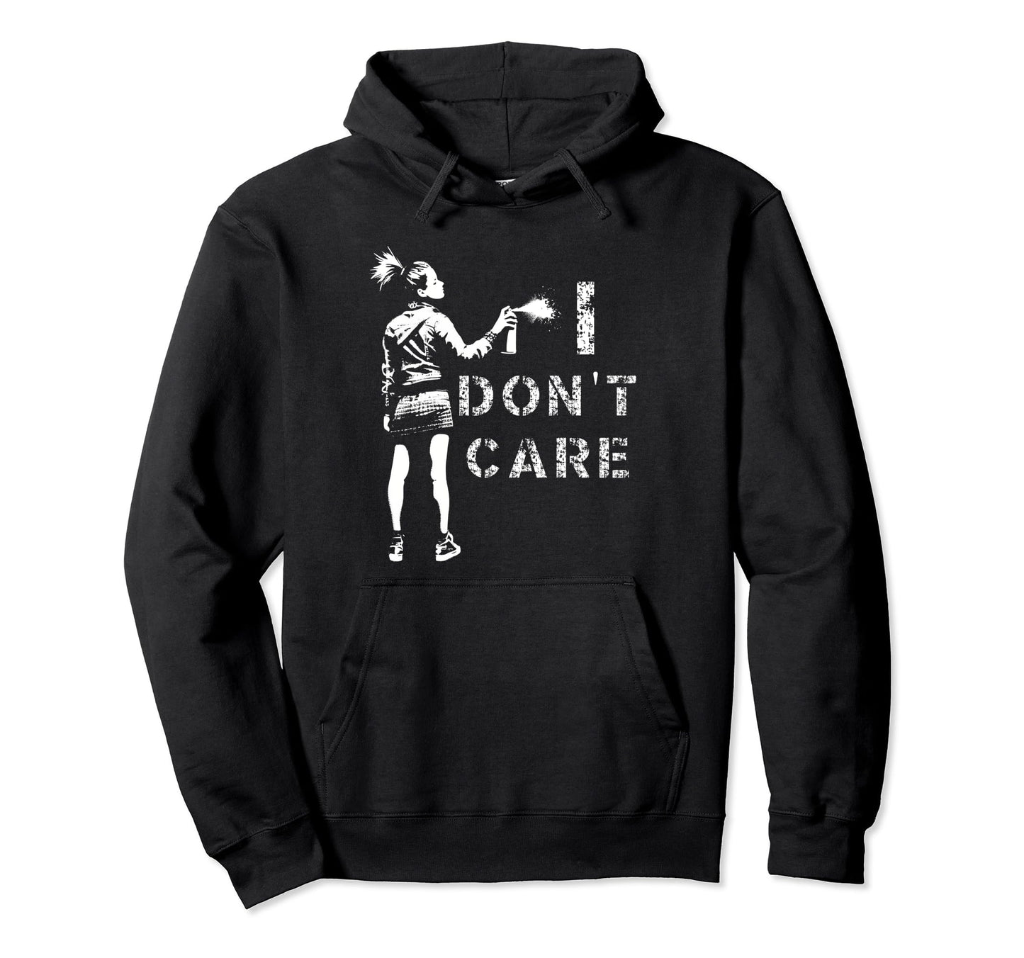Sarcastic I Dont Care Grunge 90S Hoodie - Casual Everyday Wear for Adults