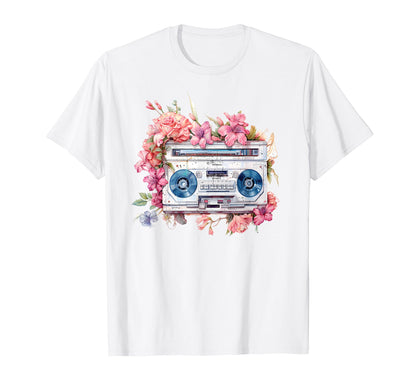 Aesthetic Vaporwave Teens Old 80S Music T-Shirt - Minimalist Print Unisex