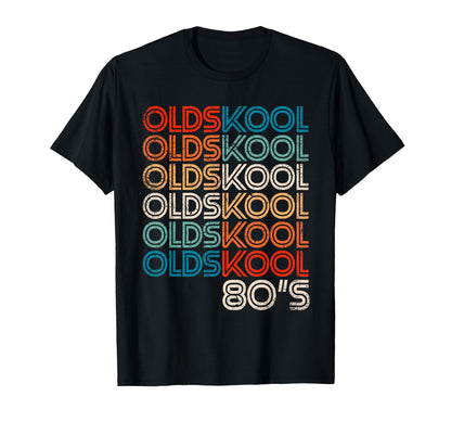 Olds Old School 80S Hip Hop Fan Rap T-Shirt - Minimalist Print for Adults