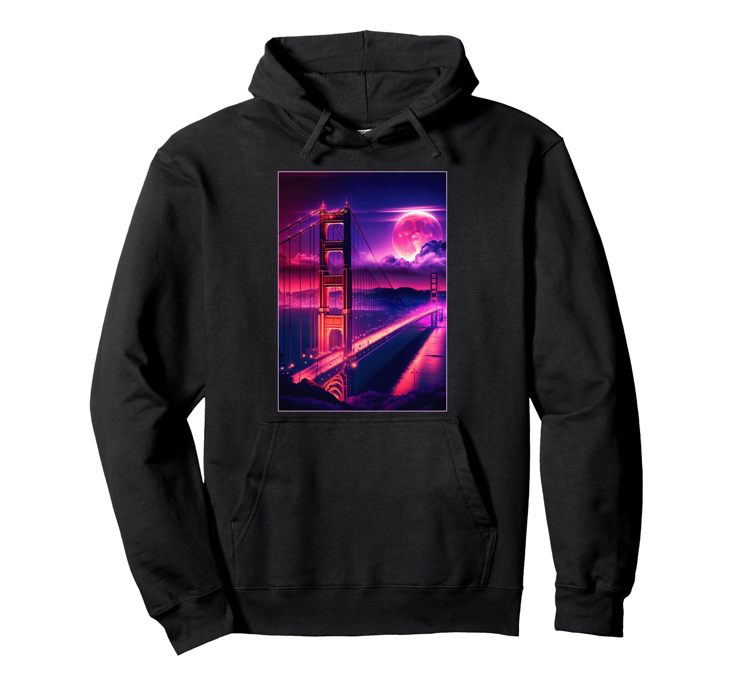 San Francisco Vaporwave Aesthetic I Hoodie - Streetwear Style for Adults