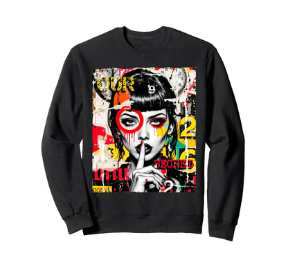 Grunge Pop Art Punk Street Art Sweatshirt - Fun Novelty Design Men Women