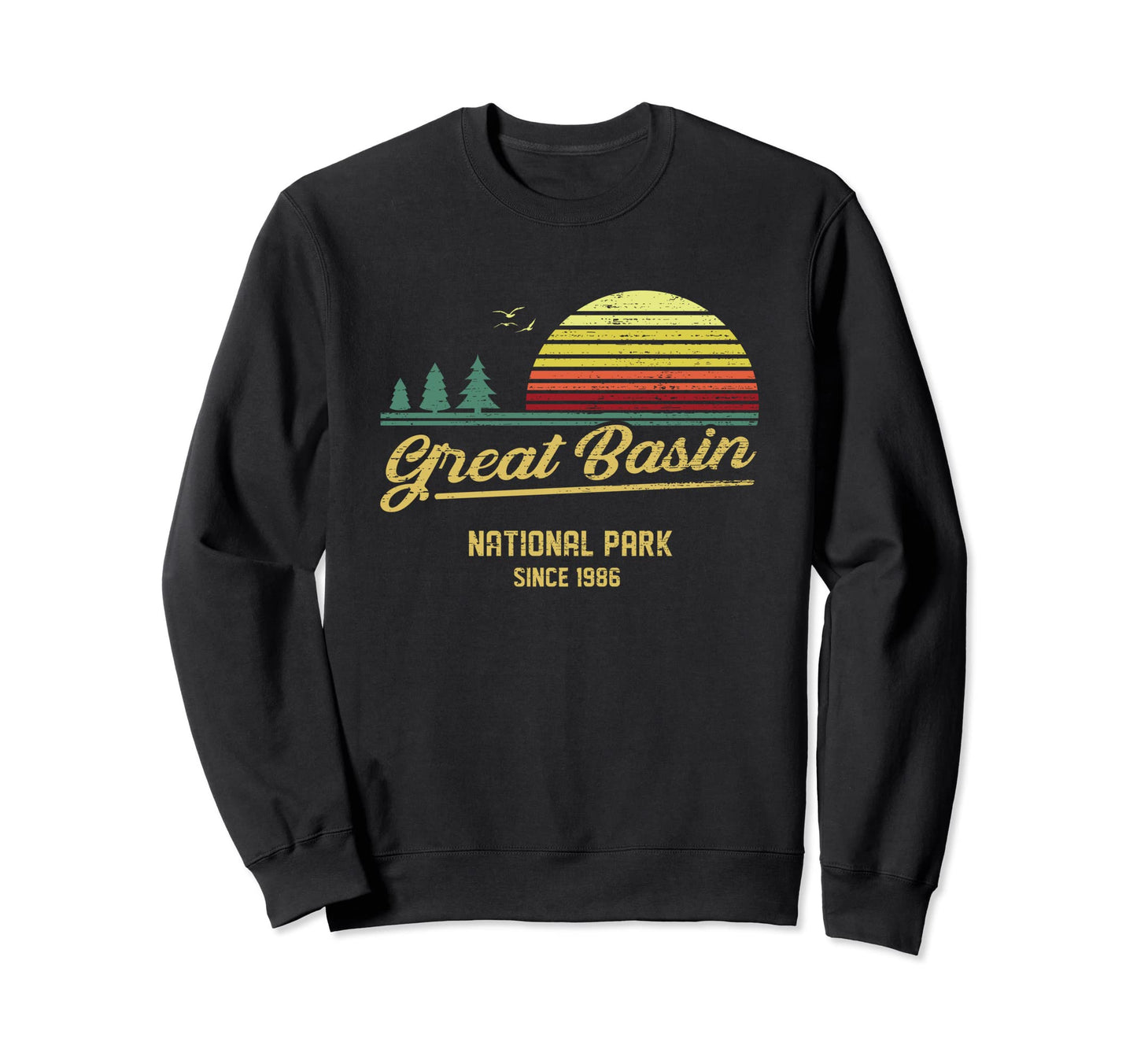 Great Basin 1986 Est National Sweatshirt - Minimalist Print for Adults