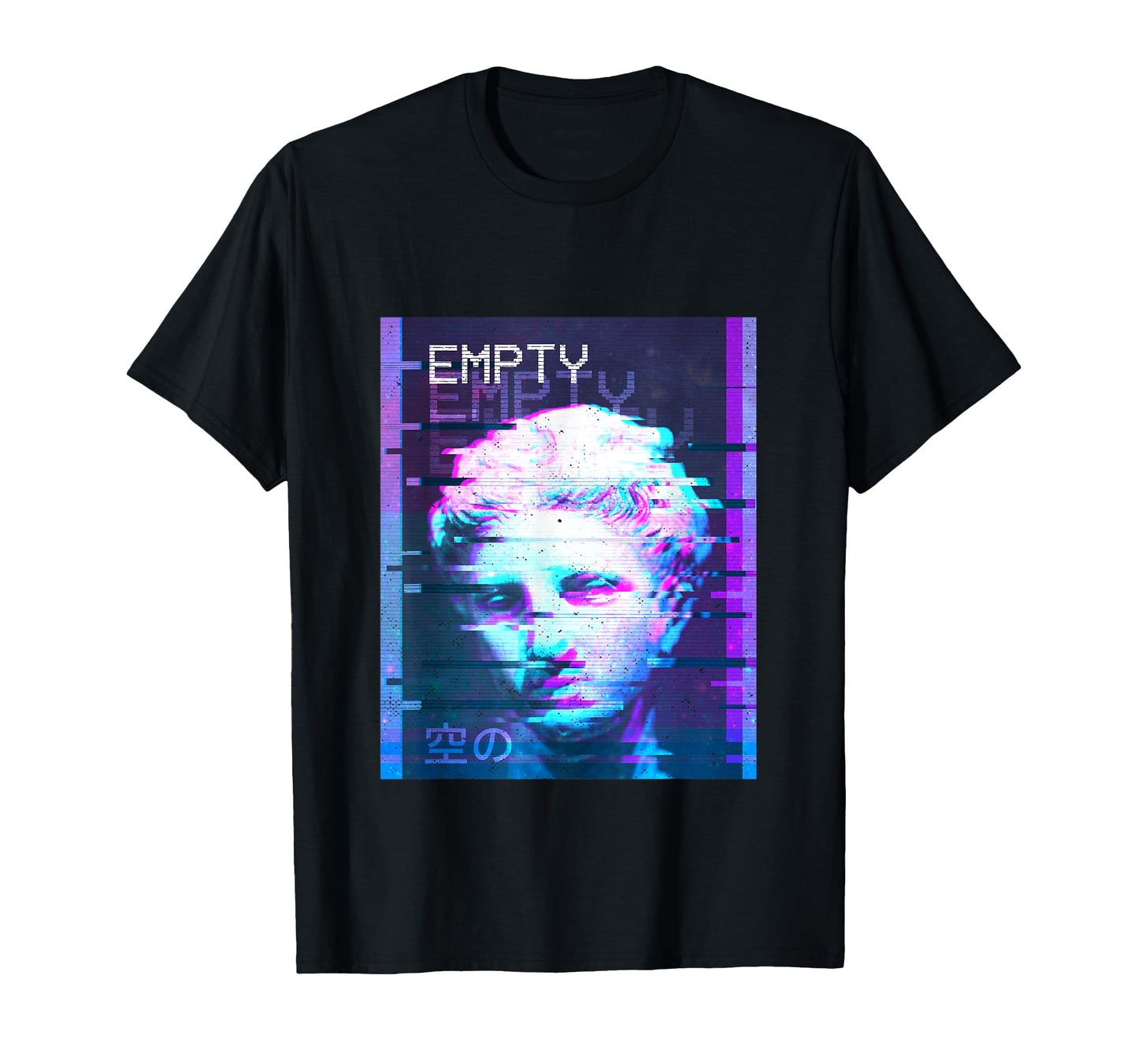Empty Statue Vaporwave Aesthetic T-Shirt - Novelty Apparel Unisex