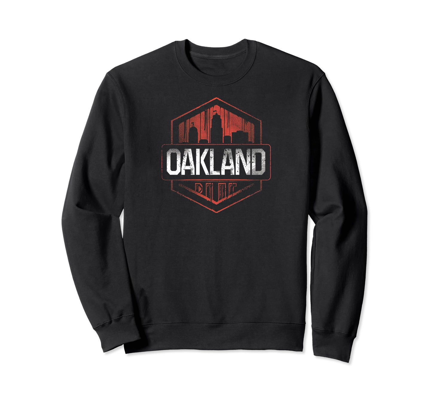 Oakland Grit 90S Grunge Urbandecay Sweatshirt - Trendy Graphic for Adults