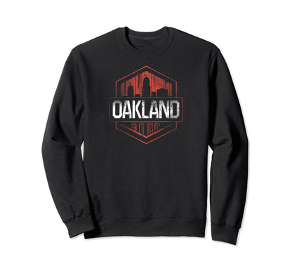 Oakland Grit 90S Grunge Urbandecay Sweatshirt - Trendy Graphic for Adults