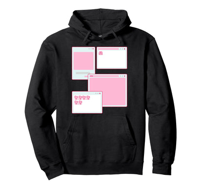 Vaporwave Aesthetic 90S Grunge Kawaii E Hoodie - Aesthetic Graphic Unisex