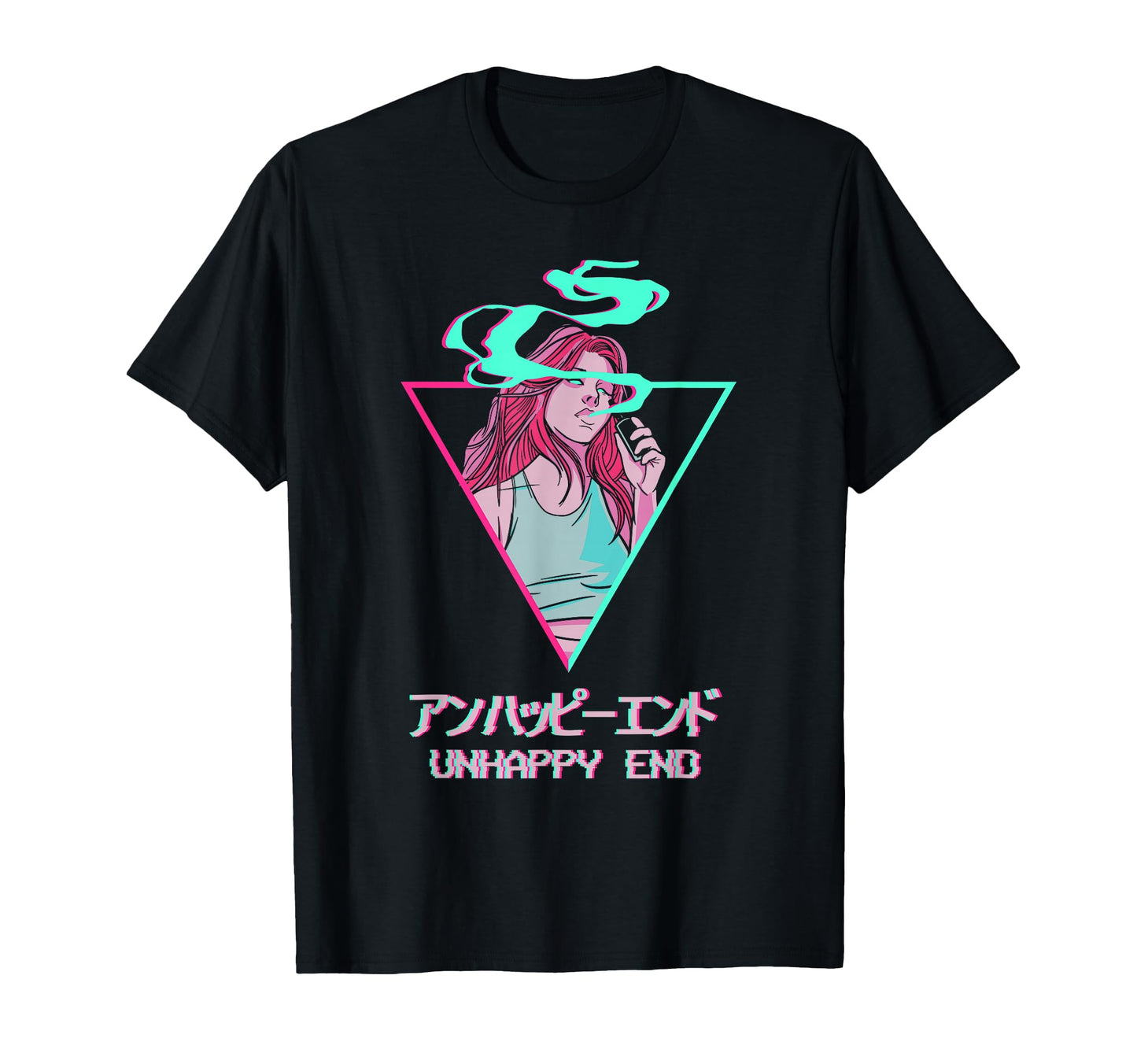 Unhappy End Japanese Otaku Anime T-Shirt - Casual Everyday Wear for Adults