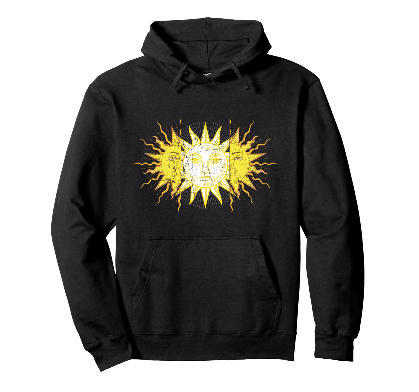 Split Sun Old Aesthetic Vaporwave Hoodie - Aesthetic Graphic for Adults