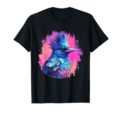 Vaporwave Aesthetic Stellers Jay T-Shirt - Minimalist Print for Adults