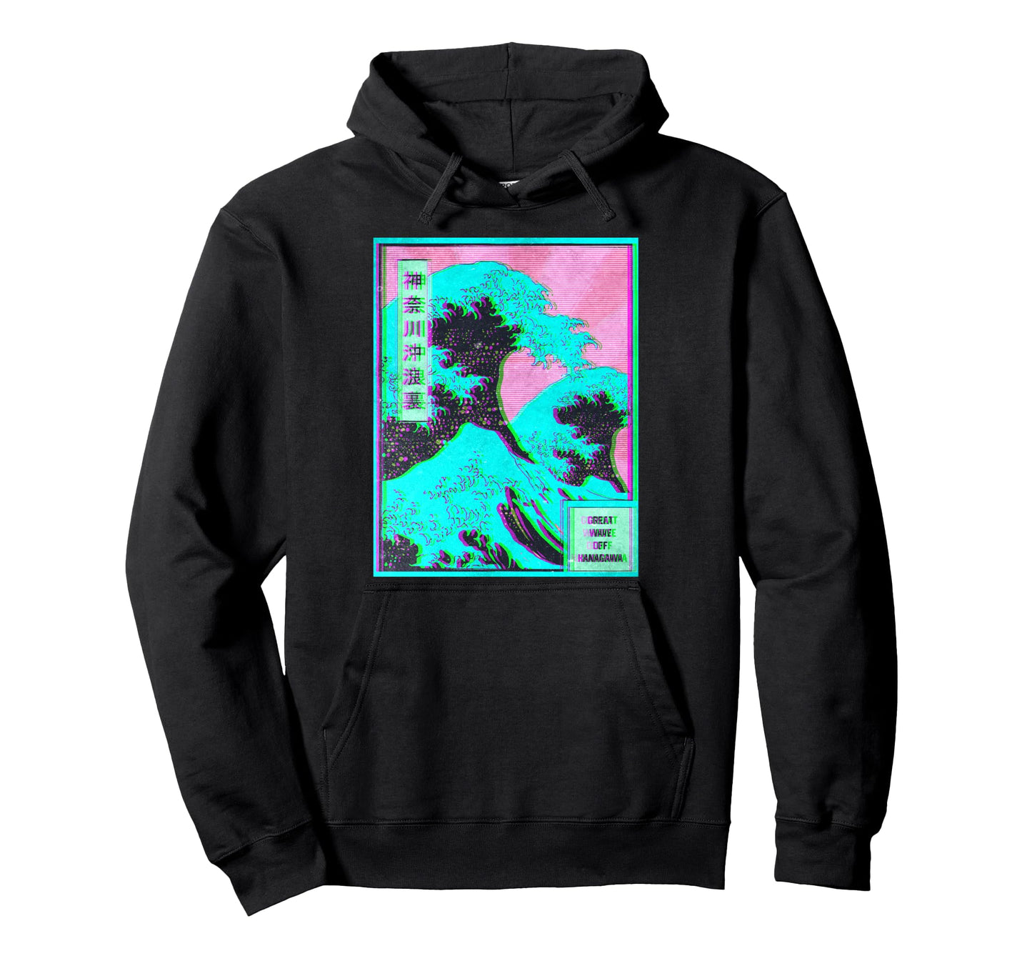 Vaporwave Aesthetic Great Wave Off Hoodie - Streetwear Style Men Women