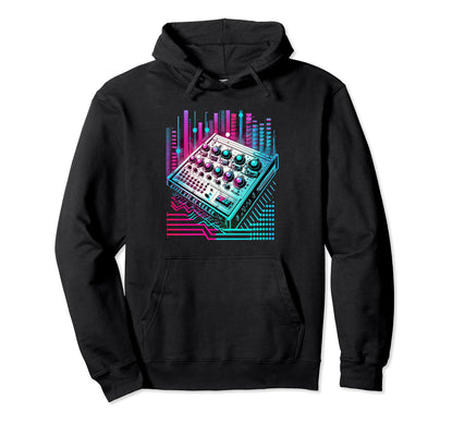 Vaporwave Aesthetic Synthwave Festival Hoodie - Minimalist Print Unisex