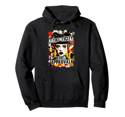 90S Grunge Punk Collage Aesthetic Hoodie - Casual Everyday Wear for Adults
