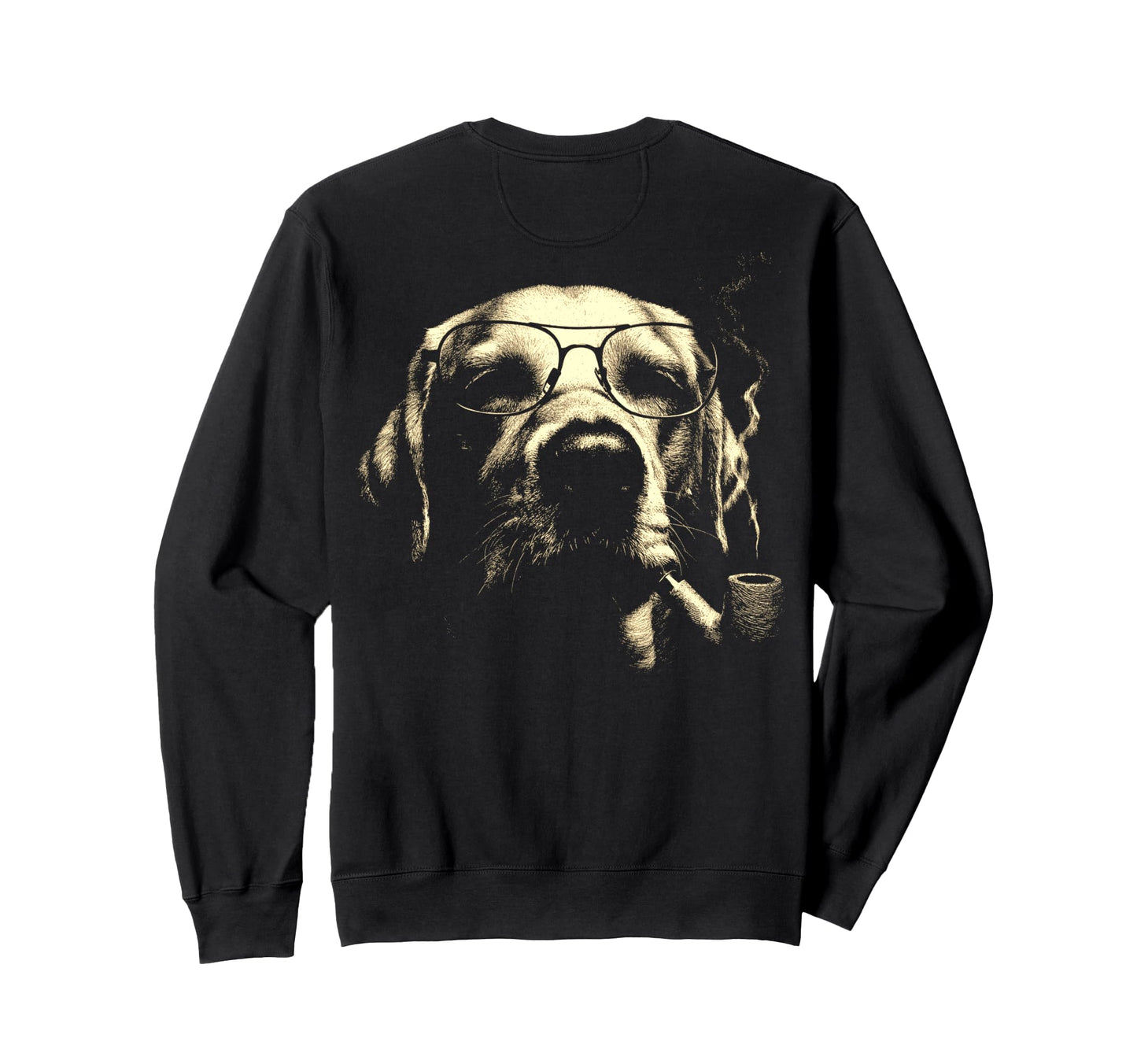 Labrador Retriever Glasses Smoking Sweatshirt - Streetwear Style Men Women