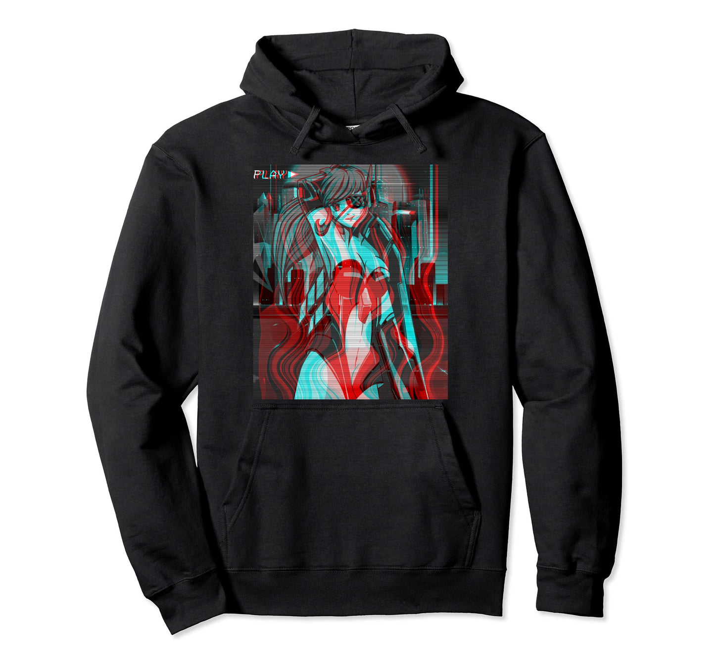 Sad Anime Eboy Egirl Harajuku Hoodie - Fun Novelty Design Men Women