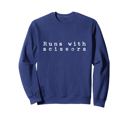 Runs Scissors 90S Sweatshirt - Aesthetic Graphic Men Women