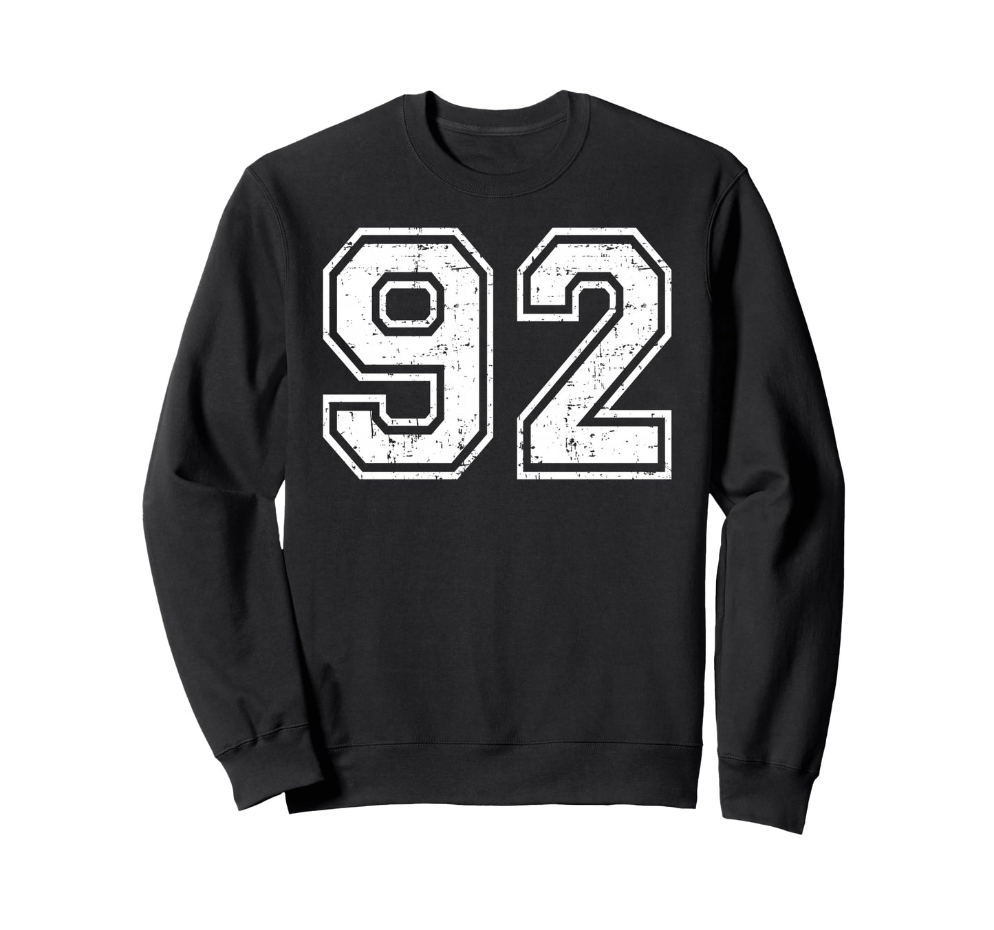 92 Number Ninety Two Team Sweatshirt - Fun Novelty Design for Adults