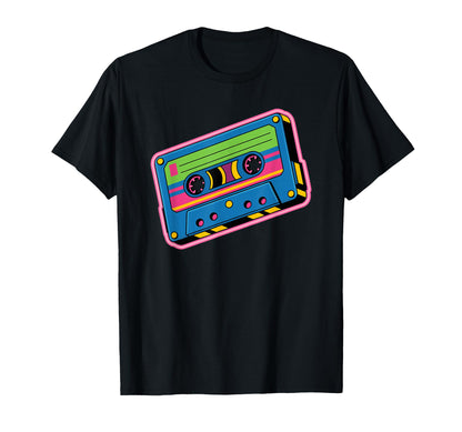Cassette Tape Old School Hip Hop T-Shirt - Graphic Print Unisex