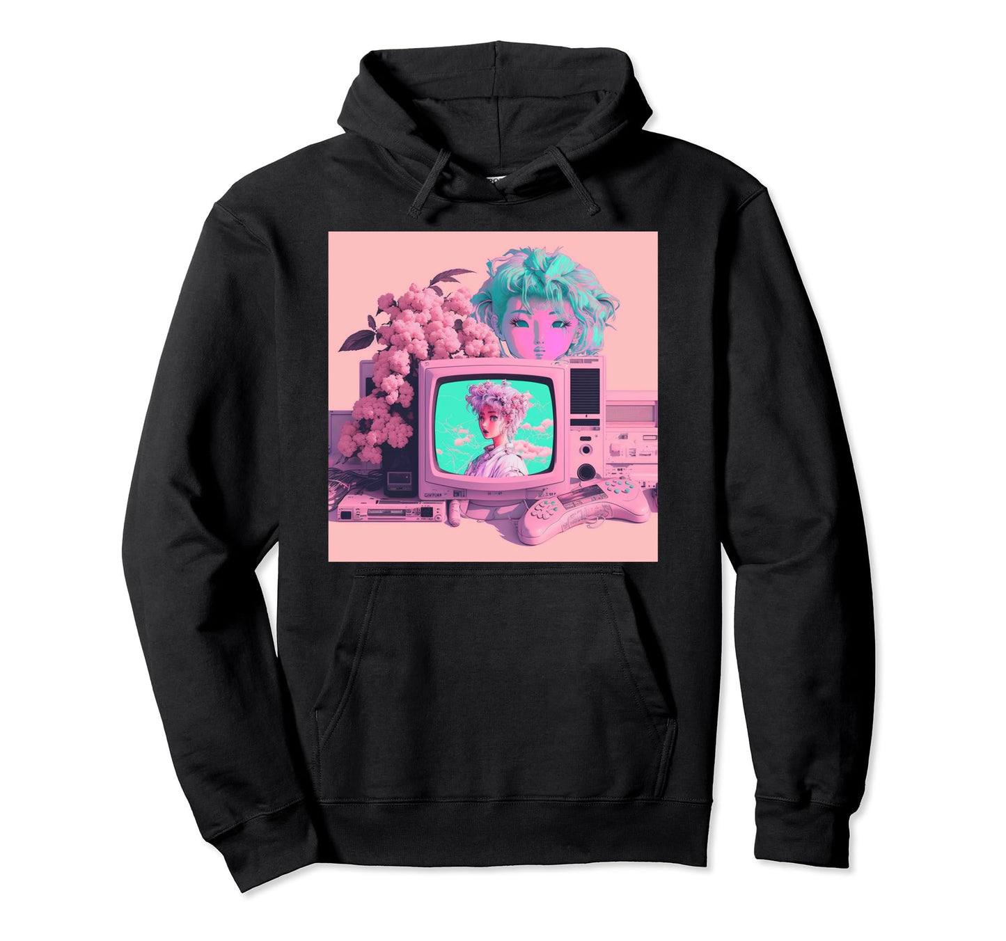 Vaporwave Aesthetic 90S Egirl Hoodie - Fun Novelty Design for Adults