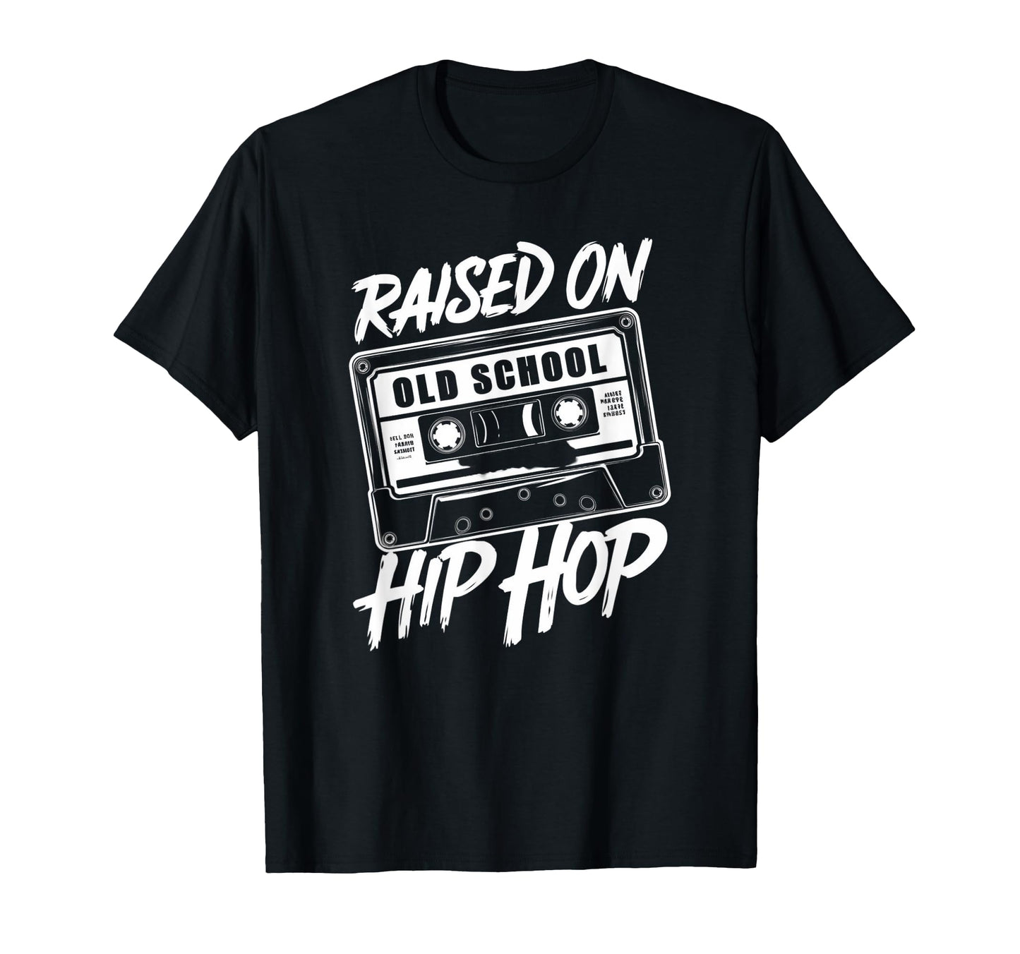 Hip Hop T Shirts Raised Old School T-Shirt - Unique Graphic for Adults