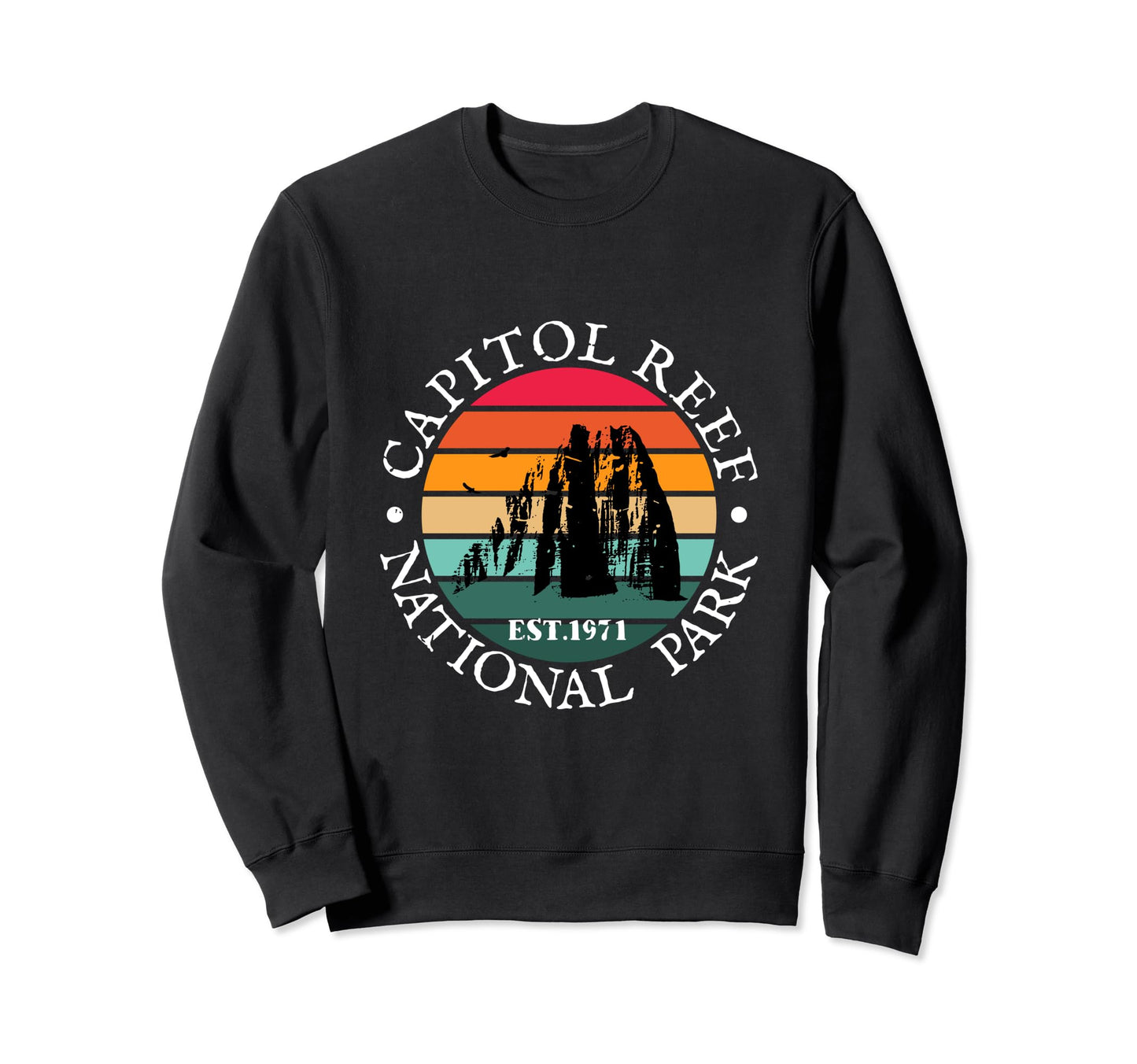 1980S Capitol Reef National Park Sweatshirt - Custom Art Print for Adults