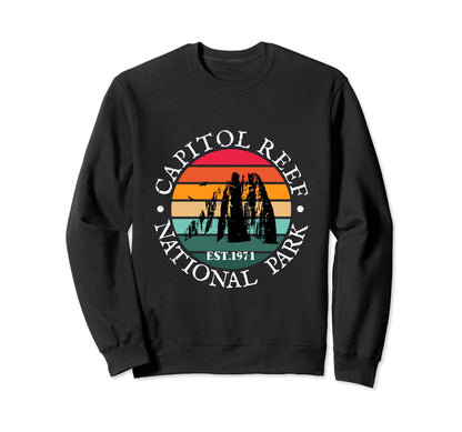1980S Capitol Reef National Park Sweatshirt - Custom Art Print for Adults
