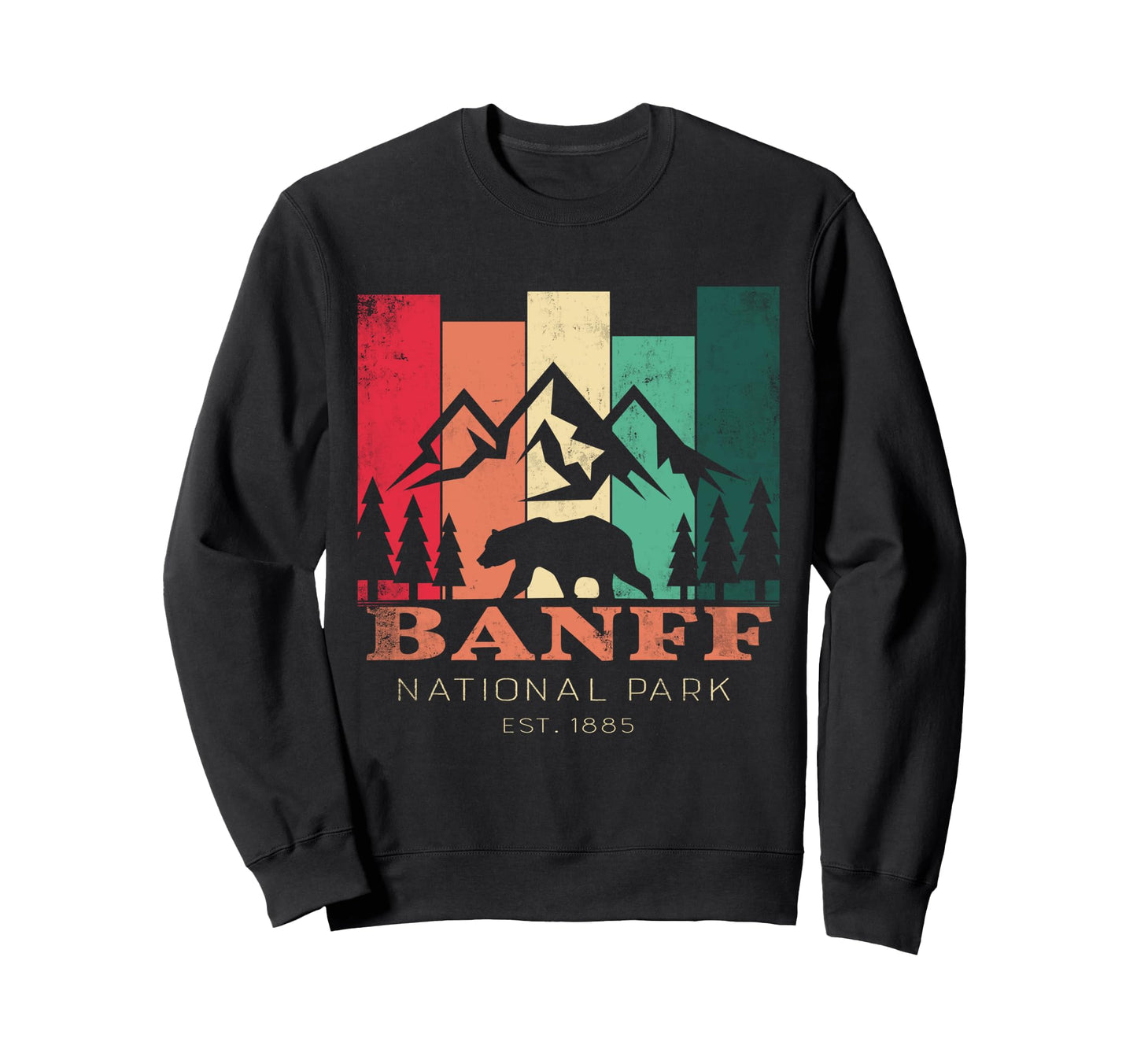 Banff National Park Canada Souvenir Sweatshirt - Streetwear Style Unisex