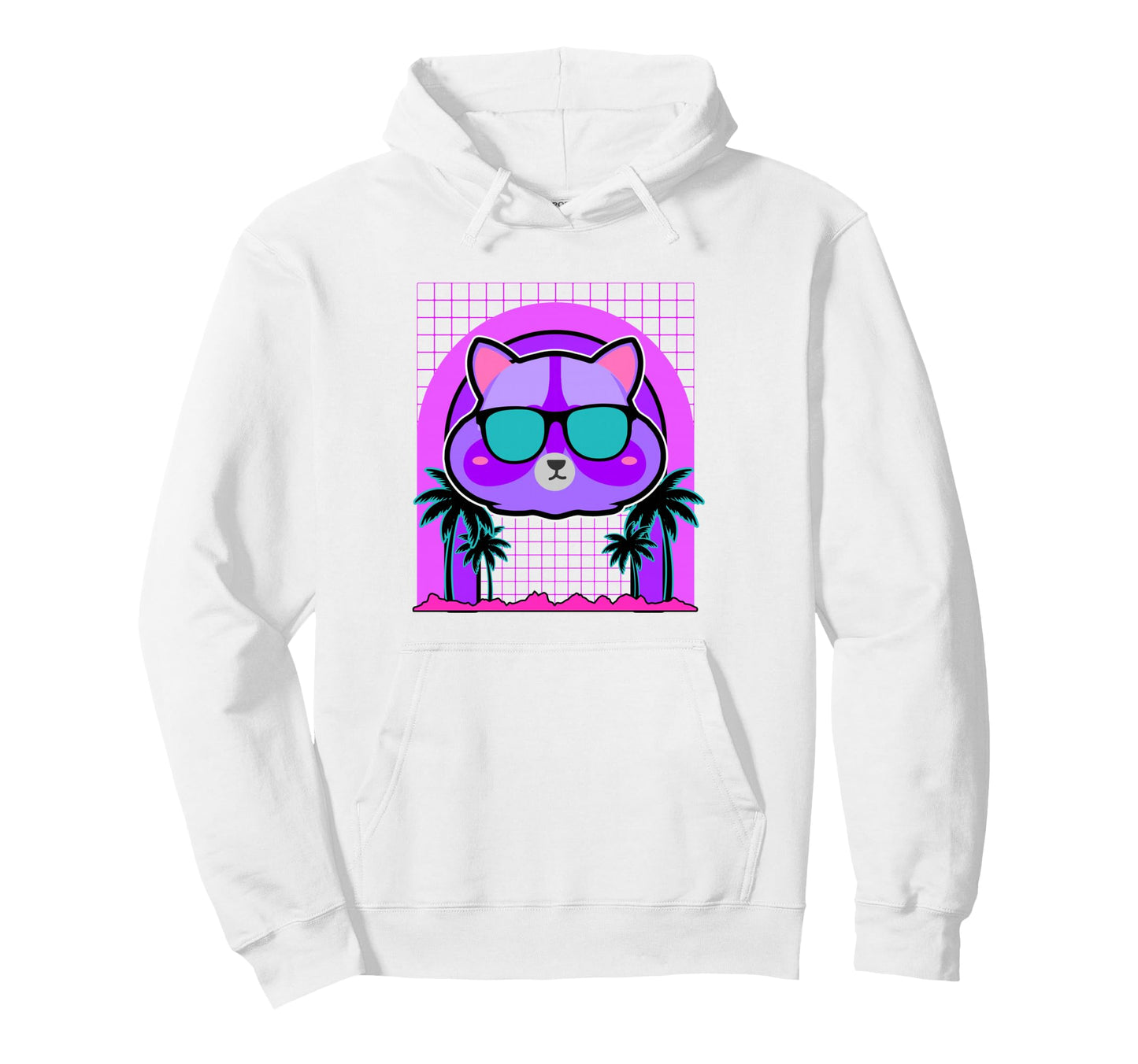 Aesthetic Vaporwave Outfits Koala Hoodie - Custom Art Print Unisex