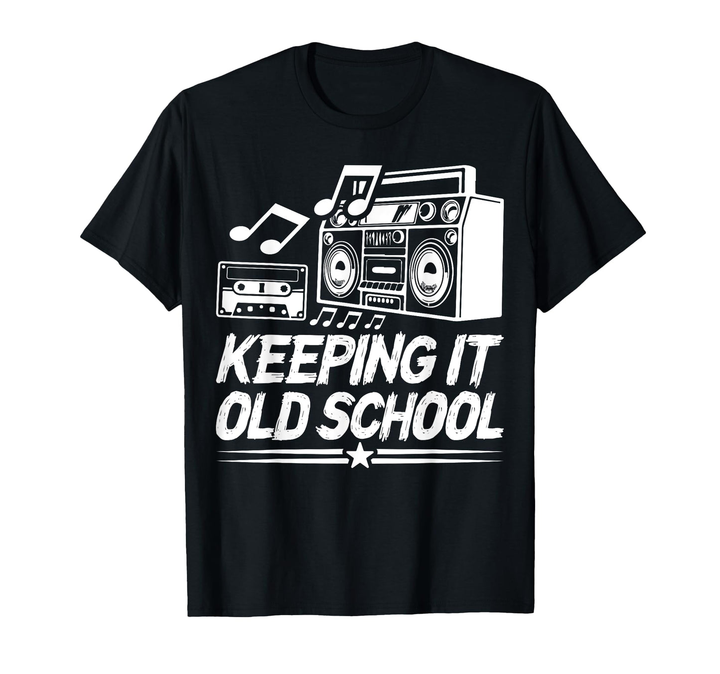 Keeping It Oldschool Music Rap Hip Hop T-Shirt - Minimalist Print Unisex