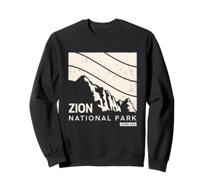 Mountains National Park Utah Nature Sweatshirt - Streetwear Style Men Women
