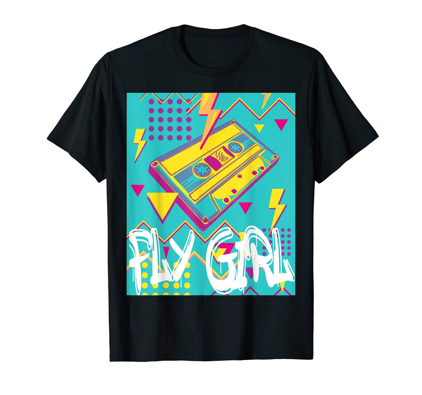 Fly 80S 90S B Old School Hip Hop T-Shirt - Trendy Graphic for Adults