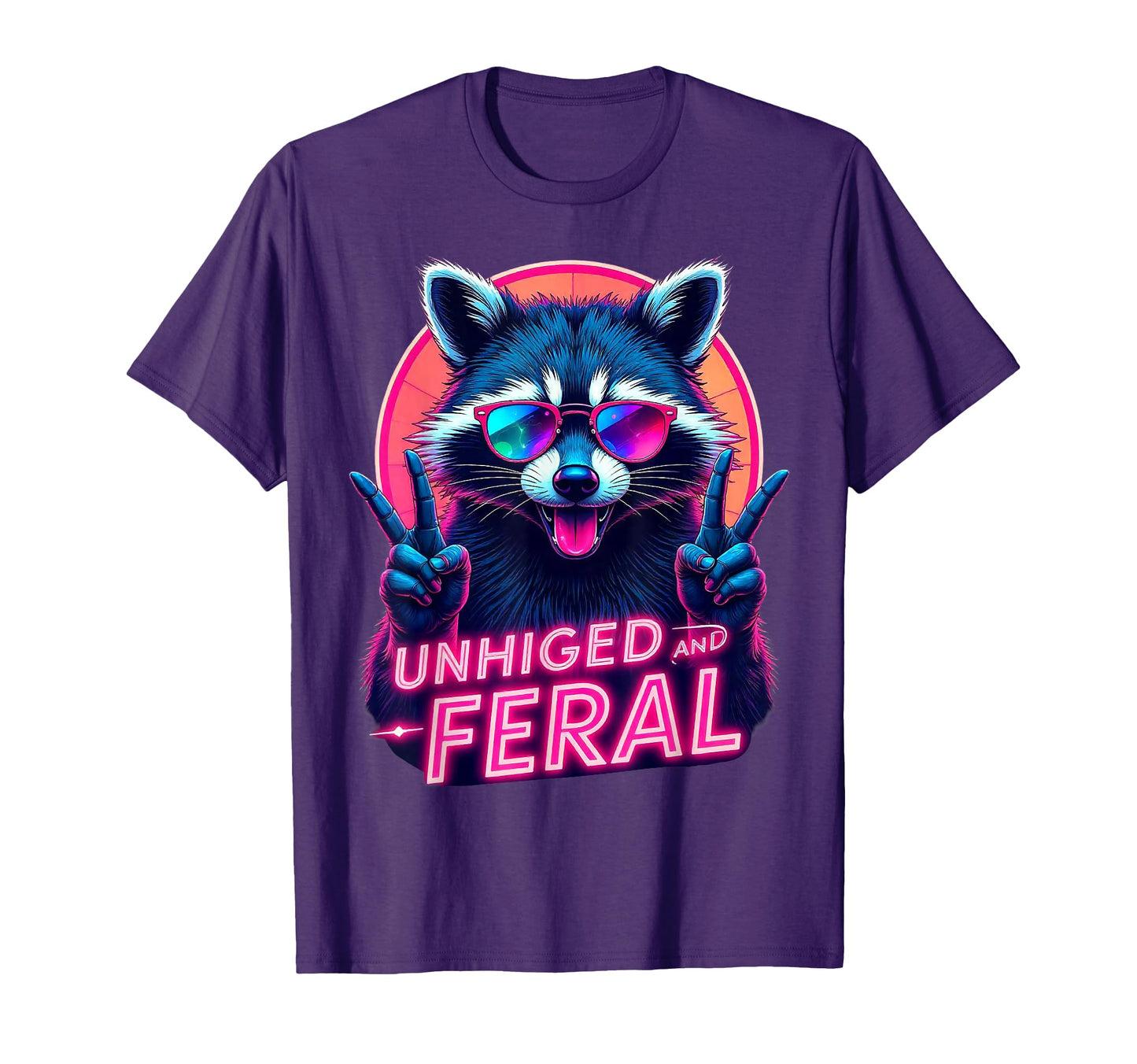 Cyberpunk Raccoon Unhinged And T-Shirt - Fun Novelty Design Men Women