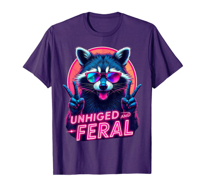 Cyberpunk Raccoon Unhinged And T-Shirt - Fun Novelty Design Men Women