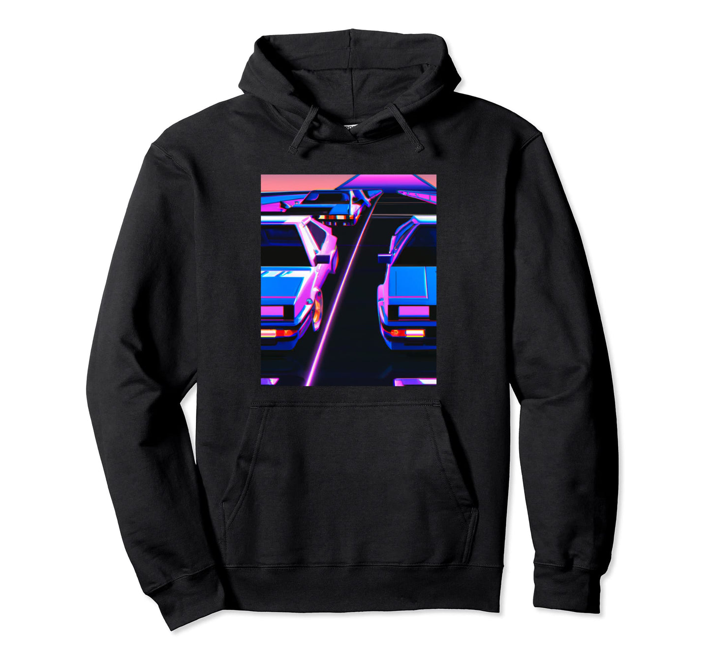 Vaporwave Car Synthwave City Vaporwave Hoodie - Custom Art Print Men Women