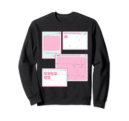 Vaporwave Aesthetic 90S Grunge Sweatshirt - Casual Everyday Wear Men Women
