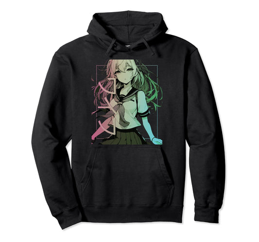 Anime Waifu Japanese Aesthetic Kawaii Hoodie - Unique Graphic Men Women