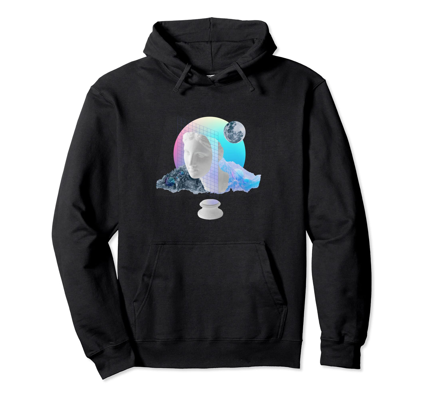 Vaporwave Sculpture Aesthetic Greek Hoodie - Trendy Graphic Men Women