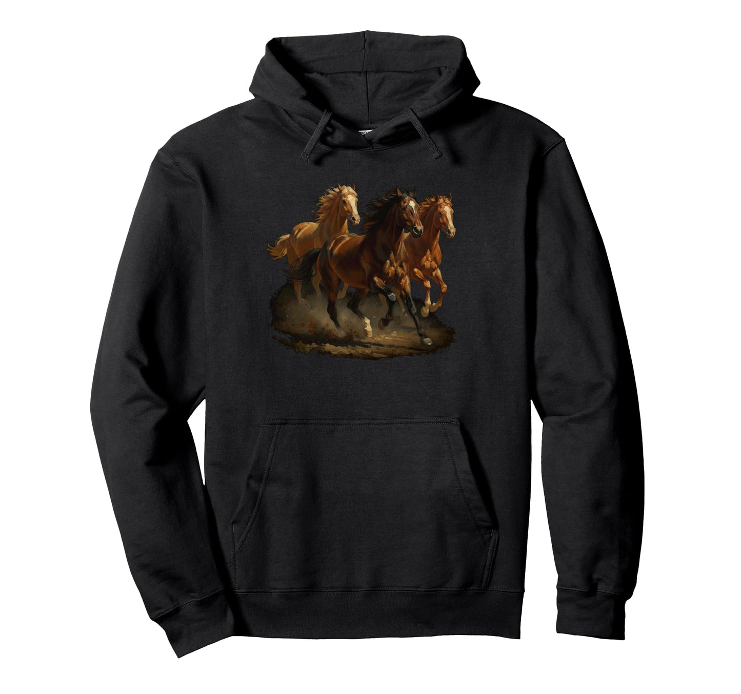 Wild Horse 80S 90S Western Grunge Hoodie - Fun Novelty Design Men Women