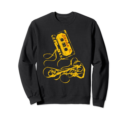 Grunge 90S Music Tape Concert Sweatshirt - Novelty Apparel for Adults