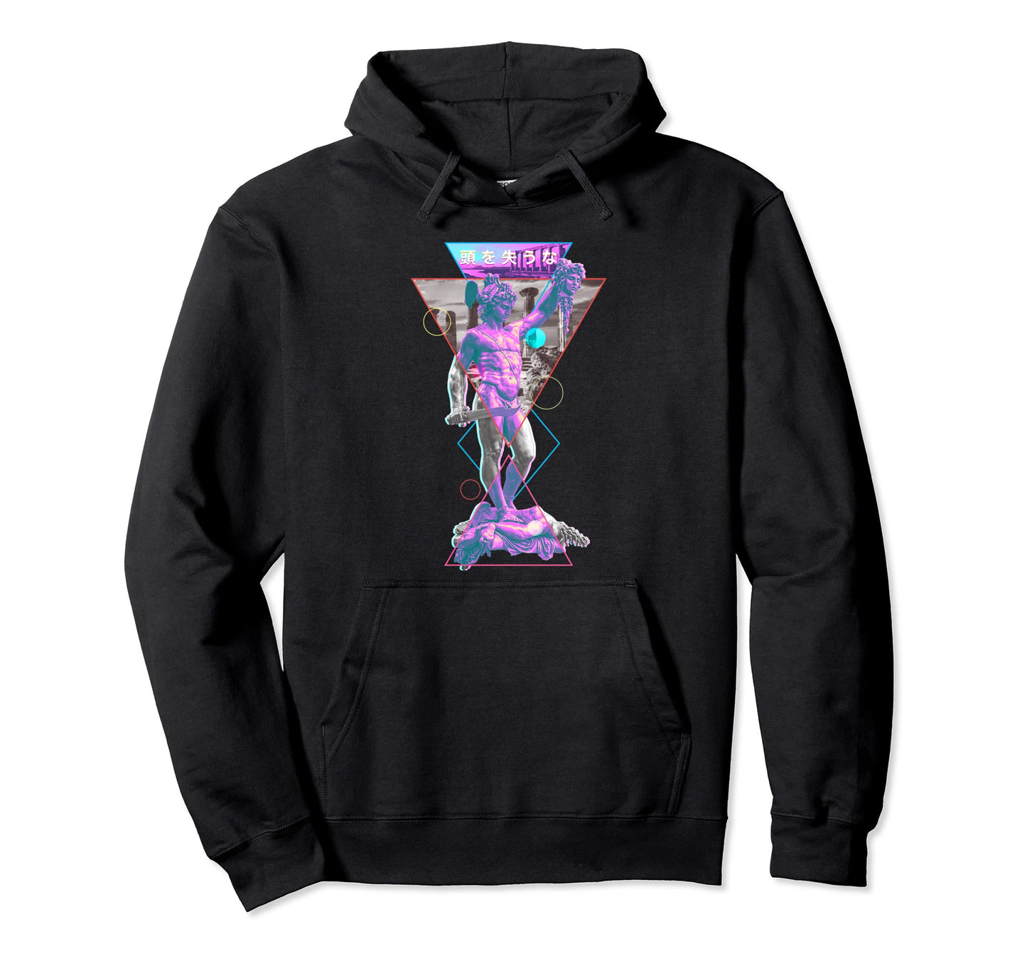 Perseus And Medusa Vaporwave Aesthetic Hoodie - Graphic Print Men Women