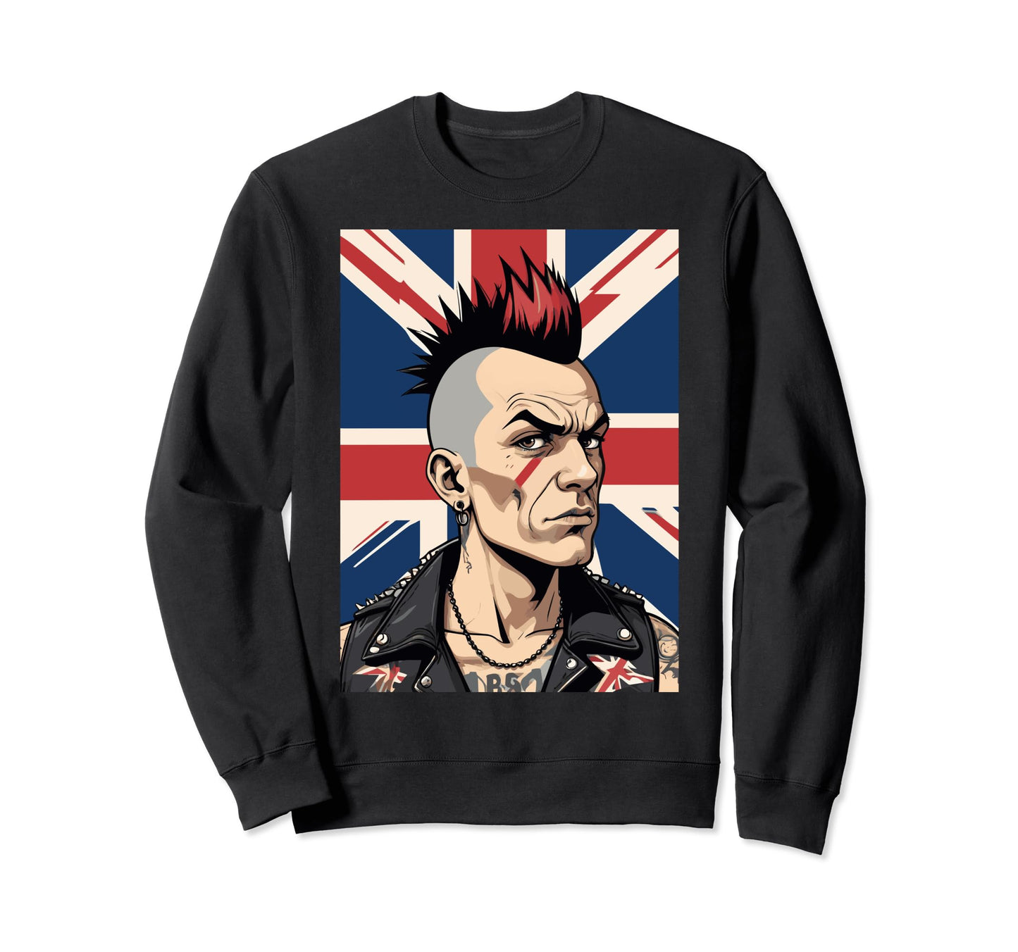 Punk Rock Alternative Grunge Diy Sweatshirt - Streetwear Style Men Women